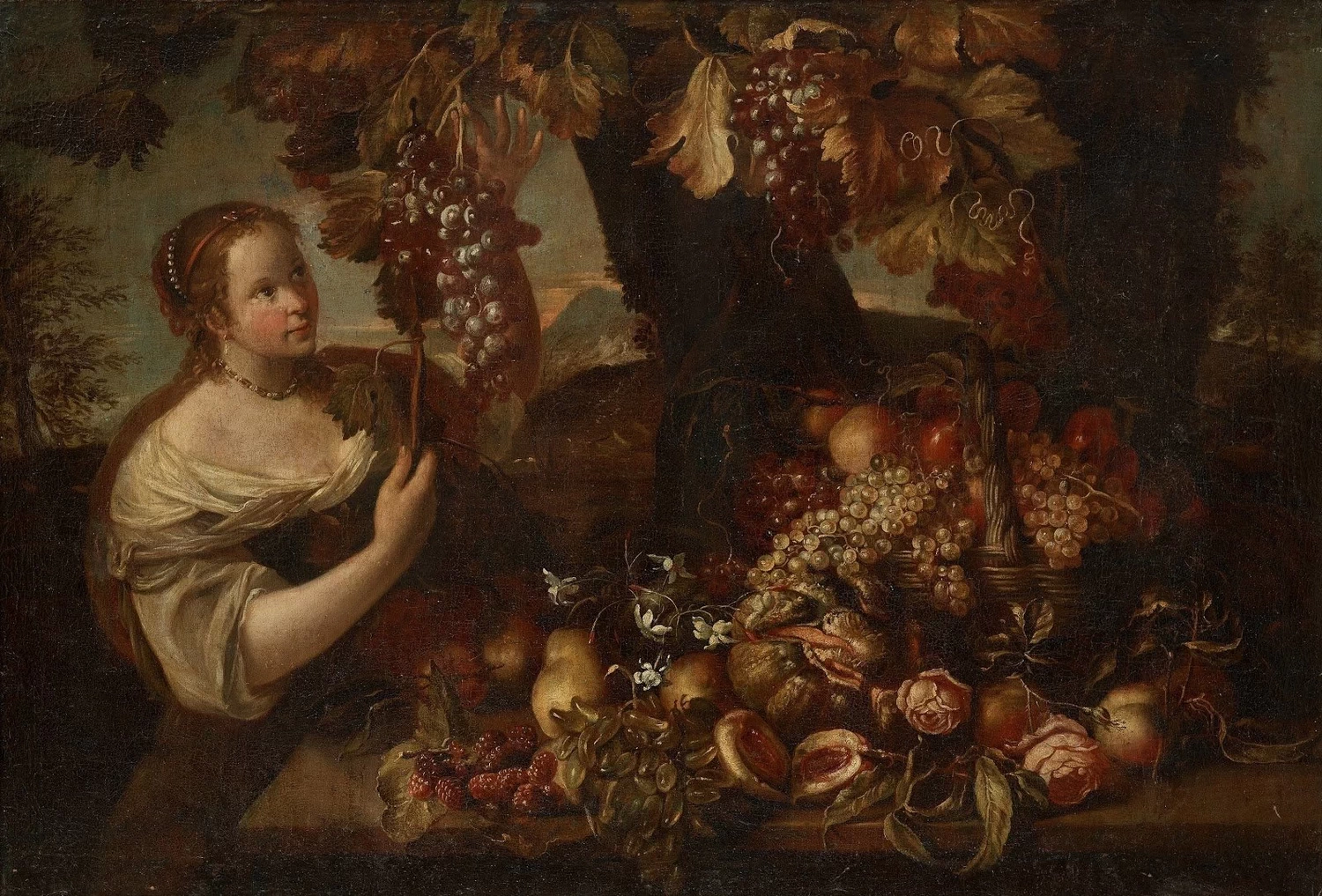 Ragazza e natura morta con frutta - Nationalmuseum